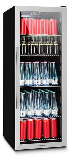 Klarstein Beersafe 6XL, hladilnik, za pijačo, 171 l, 0-10 °C, steklo, G, nerjaveče jeklo