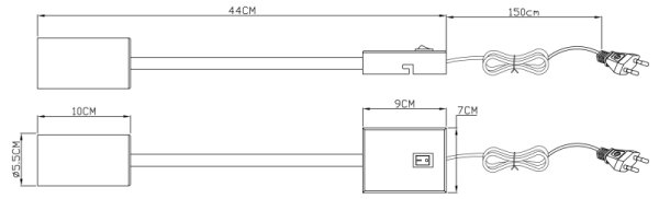 Globo 57911WG - Fleksibilna stenska svetilka ROBBY 1xGU10/25W/230V črna/rjava