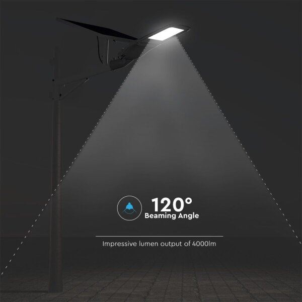 LED Zatemnitven solarni street svetilka LED/50W/6,4V 6000K IP65+ Daljinski upravljalnik