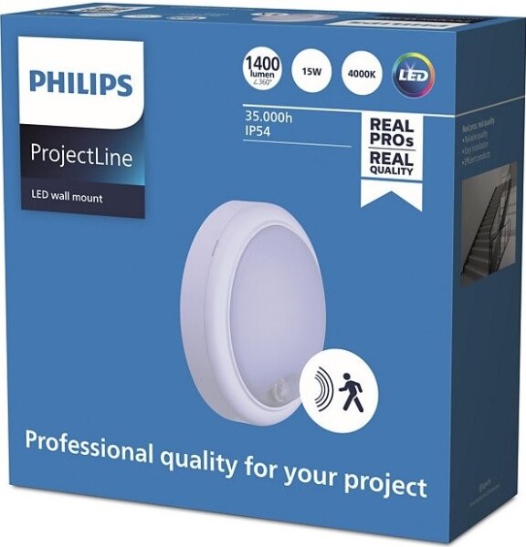 Philips - LED Stenska svetilka s senzorjem PROJECTLINE LED/15W/230V IP54