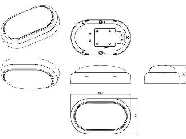 Philips - LED Stenska svetilka PROJECTLINE LED/15W/230V IP65