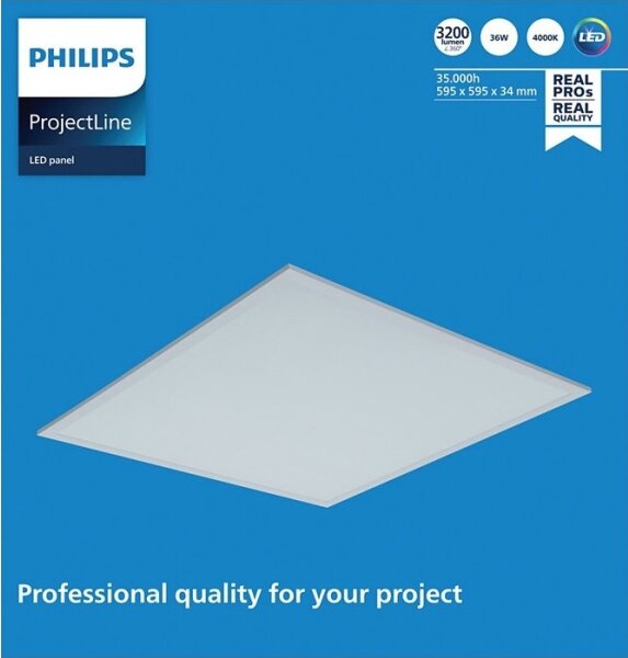 Philips - LED vgradni panel PROJECTLINE LED/36W/230V 59,5x59,5 cm