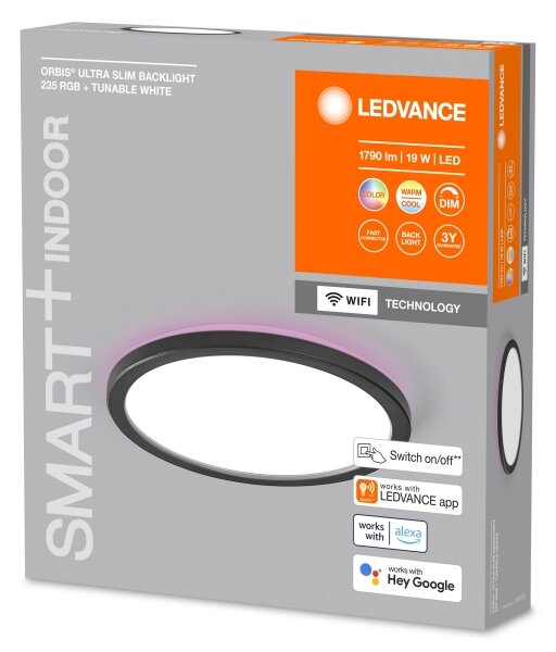 Ledvance - LED RGBW Zatemnitvena stropna svetilka SMART+ ORBIS LED/19W/230V Wi-Fi