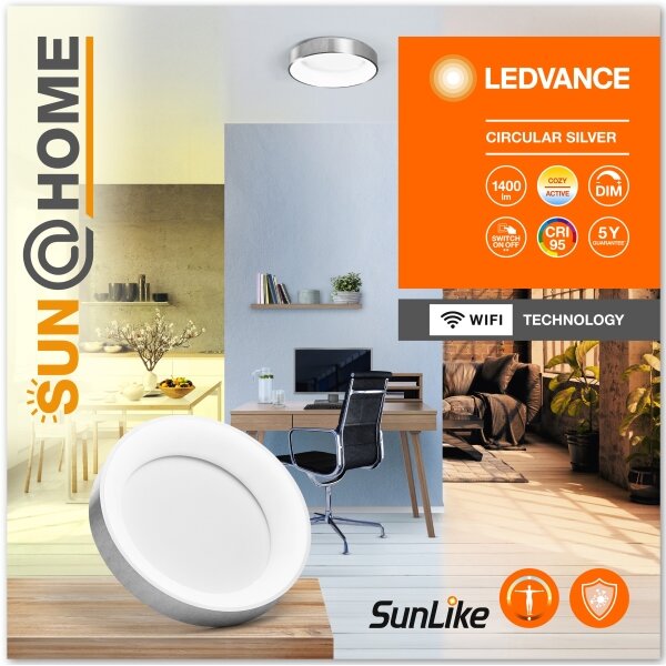 Ledvance - LED Zatemnitvena stropna svetilka SUN@HOME CIRCULAR LED/18,5W/230V Wi-Fi