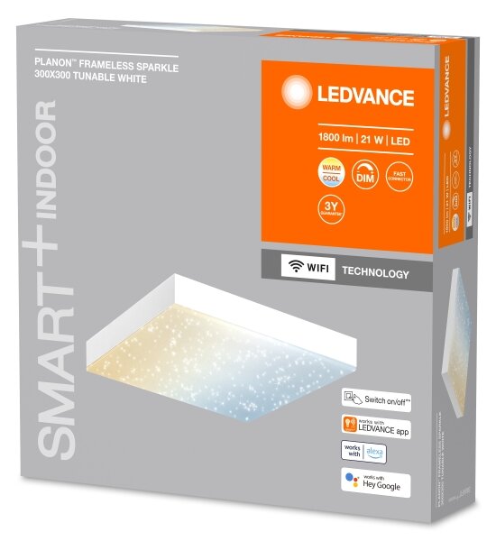 Ledvance - LED Zatemnitvena stropna svetilka SMART+ FRAMELESS LED/21W/230V Wi-Fi