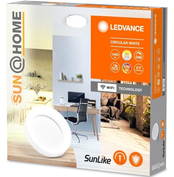 Ledvance - LED Zatemnitvena stropna svetilka SUN@HOME CIRCULAR LED/18,5W/230V Wi-Fi