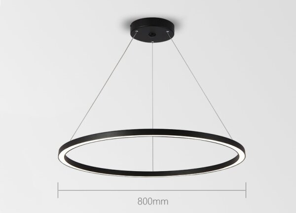 Immax NEO 07158-B80 - LED Zatemnitveni lestenec FINO LED/60W/230V Tuya črna + Daljinski upravljalnik