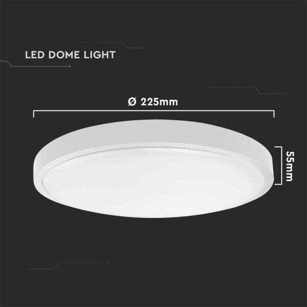 LED Kopalniška stropna svetilka LED/18W/230V 6500K IP44 bela