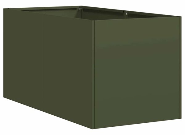 VidaXL Sadilnik Olive Green 40x80x40 cm Hladno valjano jeklo