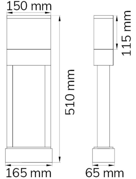 Wofi 12225 - LED Hišna številka DIEGO LED/10,5W/230V 3000K IP54