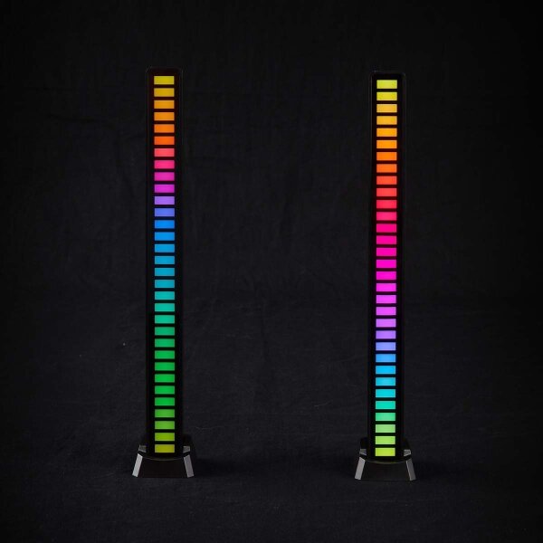 Nedis GALDP110BK - SET 2x LED RGB Napolnitvena namizna svetilka LED/250 mAh