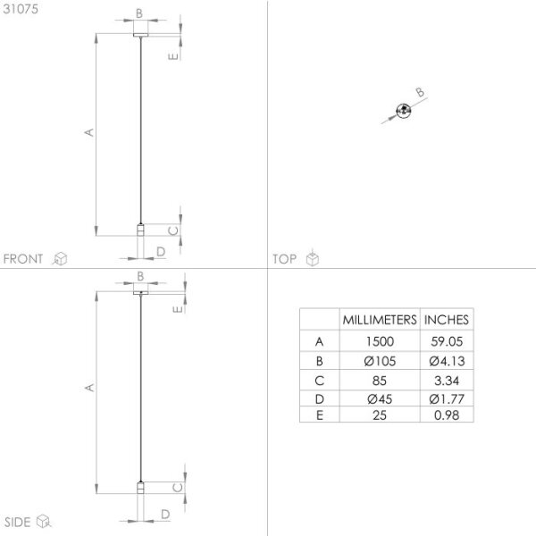 Eglo 31075 - Lestenec na vrvici CALARI 1xE27/40W/230V črna/zlata