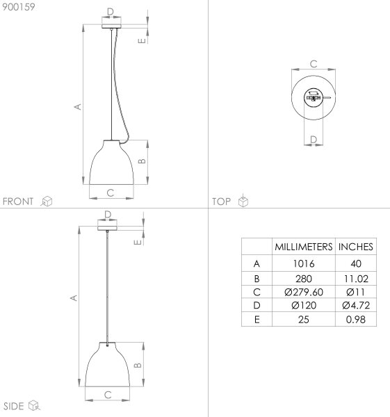 Eglo 900159 - Lestenec na vrvici CAMASCA 1xE27/40W/230V siva