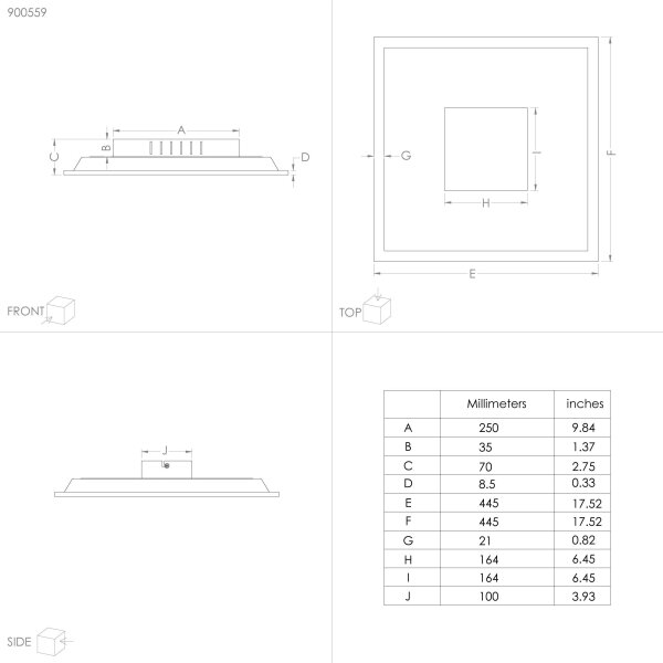 Eglo 900559 - LED Stropna svetilka MARMORATA LED/28W/230V