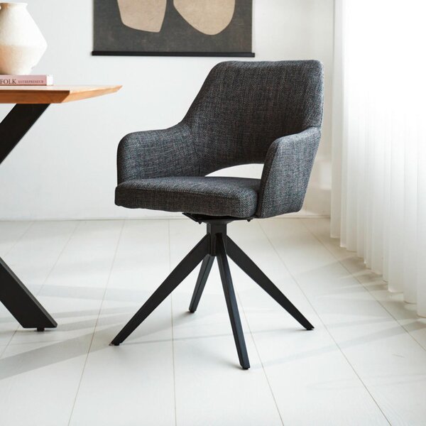 STOL, tekstil antracit