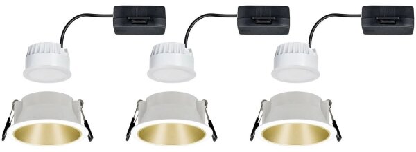 Paulmann 93406 - SET 3xLED/6,5W IP44 Zatemnitvena kopalniška svetilka COLE 230V