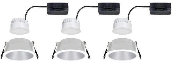 Paulmann 93410 - SADA 3xLED/6,5W IP44 Zatemnitvena kopalniška svetilka COLE 230V