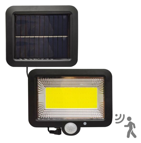 LED Solarni reflektor s senzorjem DUO LED/1W/3,7V IP44