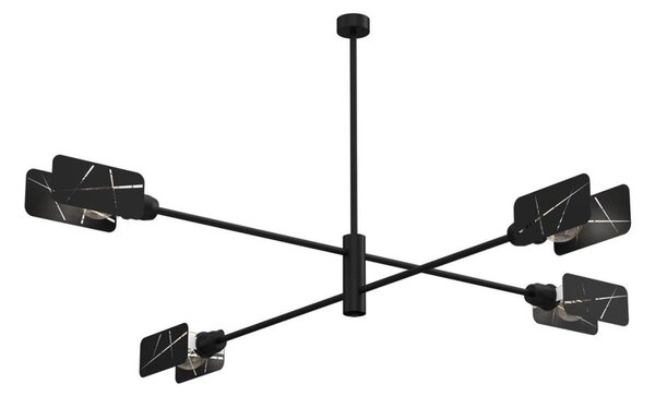 Lestenec na drogu ASTRA 4xE27/60W/230V črn