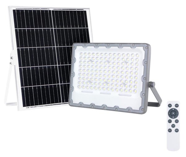 LED Reflektor s solarnim panelom FOCUS 100W/15000 mAh 3,2V 6000K IP65 + Daljinski upravljalnik