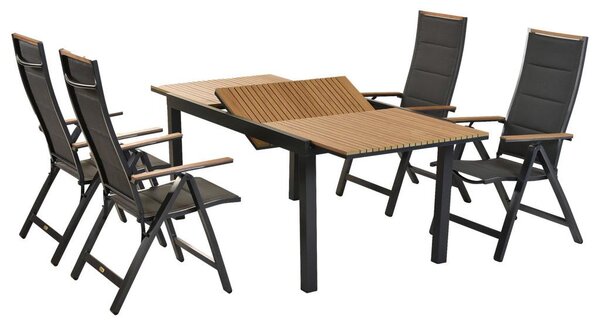 Gardenson Vrtni Set Verona, 5-Delni, Raztegljiva Miza