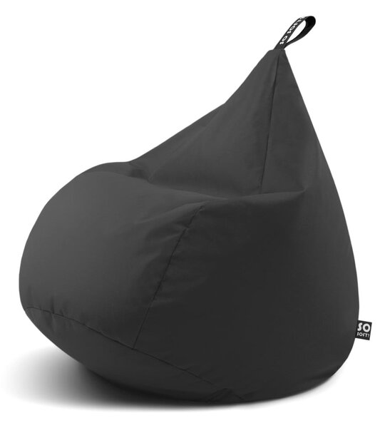 Siva vreča za sedenje Drop L – So Soft?