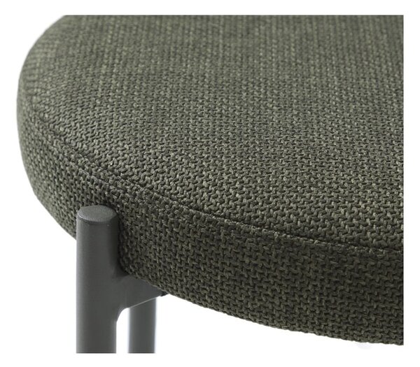 Kaki zelen kovinski stolček Pelican – Unique Furniture