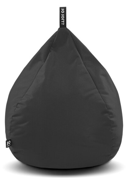 Siva vreča za sedenje Drop L – So Soft?