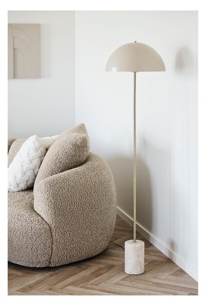 Bež stoječa svetilka s kovinskim senčilom (višina 155 cm) Sheffield – House Nordic