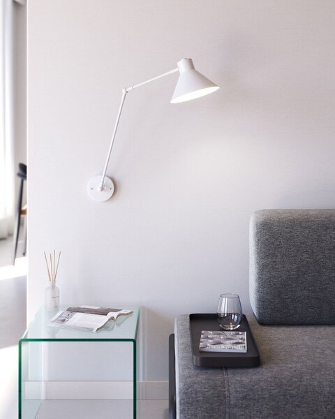 Bela stenska svetilka Dione – Kave Home