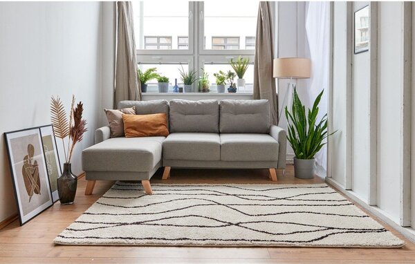 Črno-bela preproga 120x180 cm Routa – Universal
