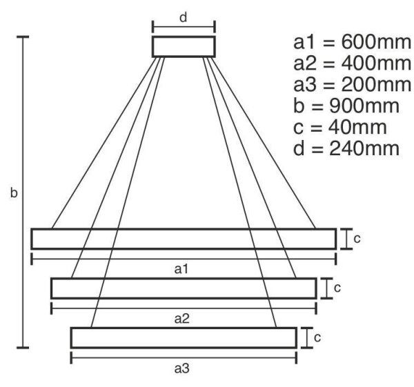 LED Zatemnitveni lestenec na vrvici LED/85W/230V 3000-6500K + Daljinski upravljalnik