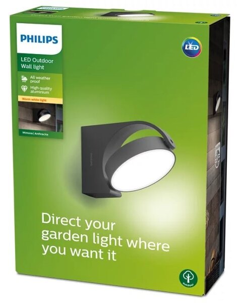 Philips - LED Zunanja stenska svetilka MIMOSA LED/7W/230V 2700K IP44