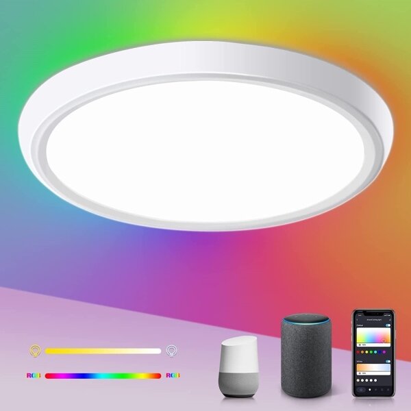 Immax NEO 07164-40- LED RGB+CCT Zatemnitvena svetilka 50W/230V Wi-Fi Tuya + Daljinski upravljalnik