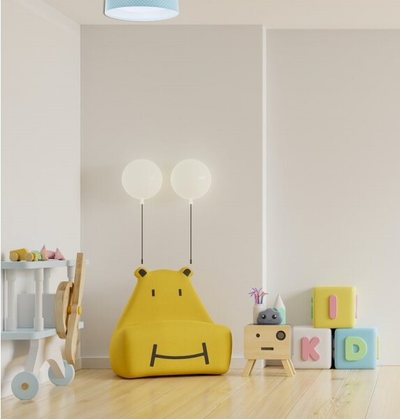 LED Stropna svetilka GALAXY KIDS LED/24W/230V pikice turkizna/bel