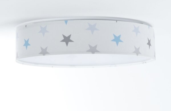 LED Stropna svetilka GALAXY KIDS LED/24W/230V zvezde bela/siva/modra