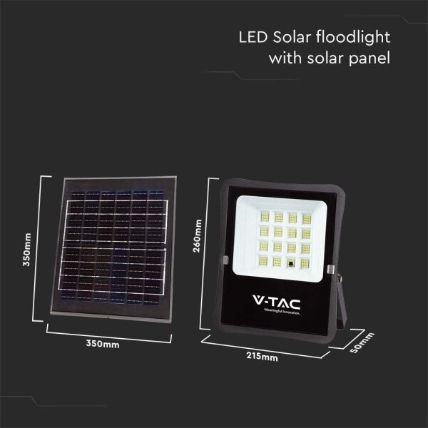 LED Zunanji solarni reflektor LED/16W/3,2V 4000K IP65