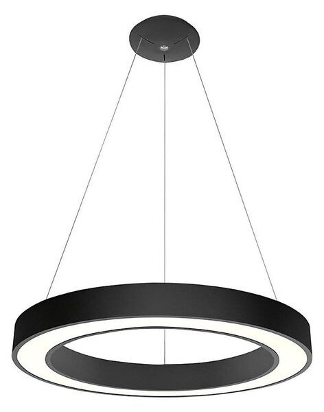 LED2 - LED Zatemnitveni lestenec na vrvici SATURN LED/50W/230V 3000K/4000K črn