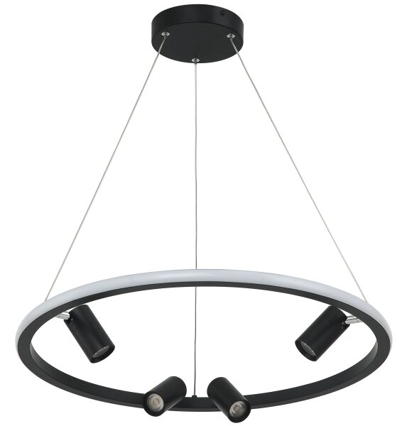 Zambelis 22012 - LED Zatemnitveni lestenec na vrvici LED/47W/230V pr. 60 cm črn