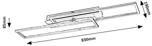 Rabalux 71012 - LED Zatemnitvena stropna svetilka DEMETRIUS LED/40W/230V 4000K