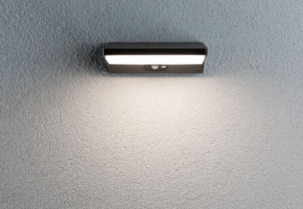 Paulmann 94333 - LED/7,4W IP44 Zunanja stenska svetilka s senzorjem HOUSE 230V