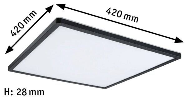 Paulmann 71016 - LED/22W Zatemnitveni panel ATRIA 230V 4000K črna