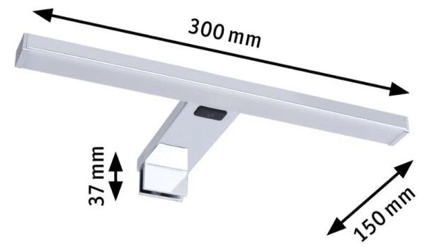 Paulmann 78950 - LED/3,7W IP44 Kopalniška svetilka za ogledalo SELO 2700-6500K 230V