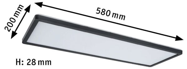 Paulmann 71003 - LED/22W Zatemnitveni panel ATRIA 230V 3000K črna