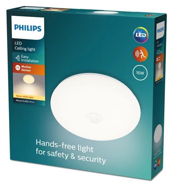 Philips - LED Stropna svetilka s senzorjem MAUVE LED/16W/230V