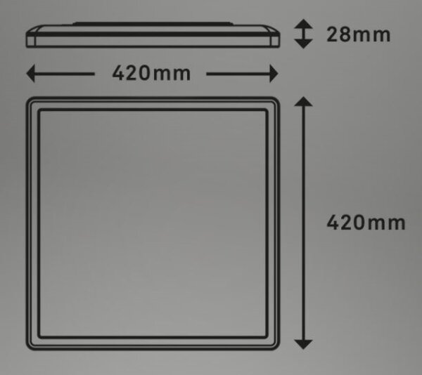 Briloner 7082-016 - LED Zatemnitvena svetilka SLIM LED/22W/230V 2700-6500K + Daljinski upravljalnik