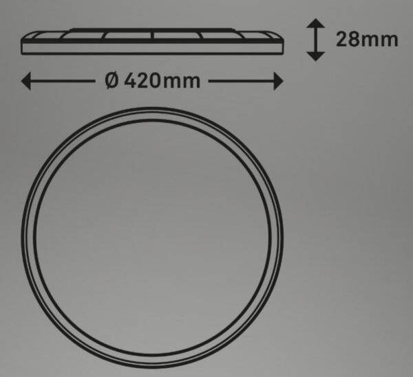 Briloner 7080-015 - LED Zatemnitvena svetilka SLIM LED/22W/230V 2700-6500K + Daljinski upravljalnik