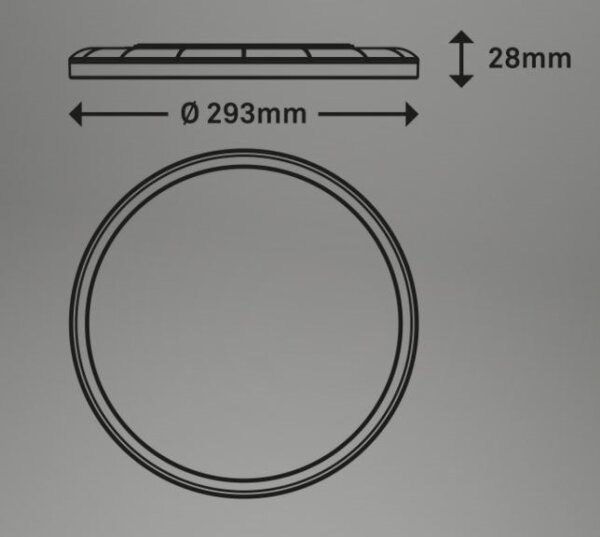 Briloner 7079-016 - LED Zatemnitvena svetilka SLIM LED/18W/230V 2700-6500K + Daljinski upravljalnik