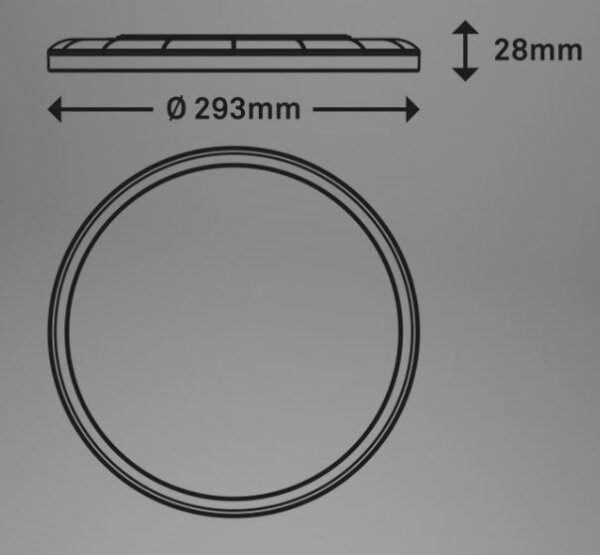 Briloner 7079-015 - LED Zatemnitvena svetilka SLIM LED/18W/230V 2700-6500K + Daljinski upravljalnik