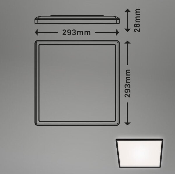 Briloner 7156-415 - LED Stropna svetilka SLIM LED/18W/230V